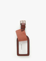 Luggage Tag Tradition Cuir Etrier Brown tradition ETRA901M-vue-porte