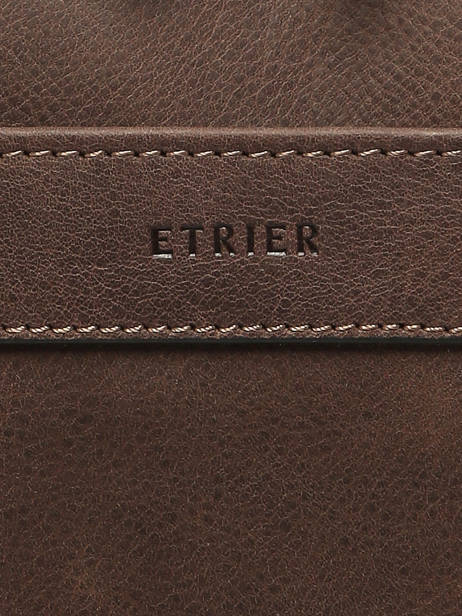 Leather Spider Backpack 2 Compartments Etrier Black spider ESPI8102 other view 5